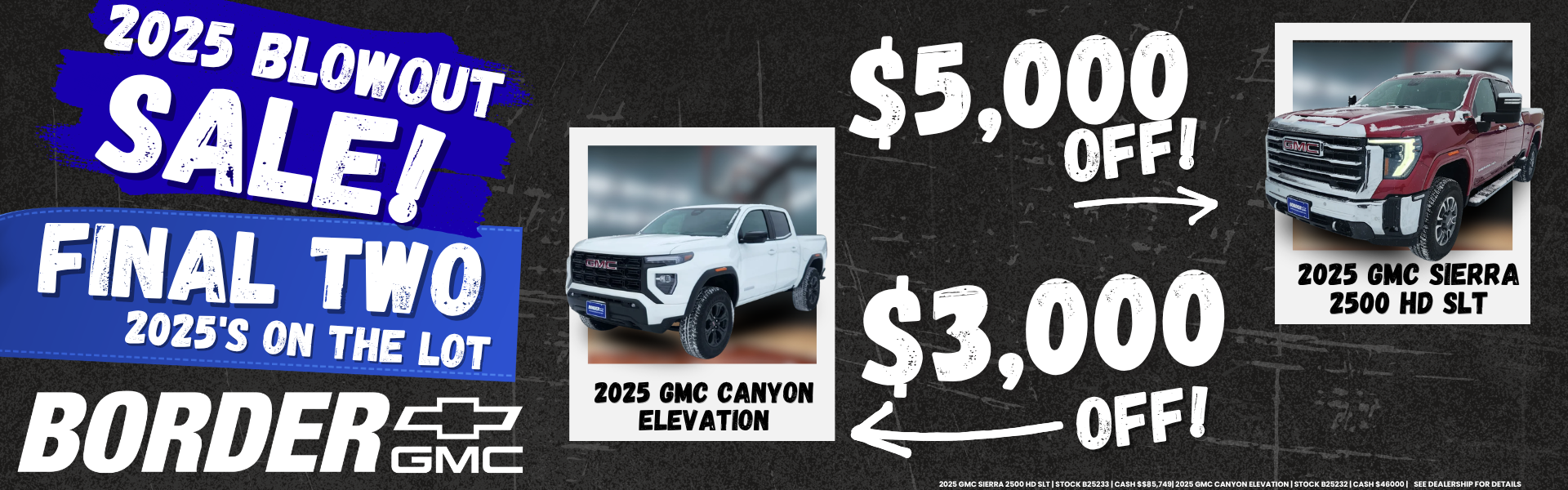 Remaining 2025s will go fast! 